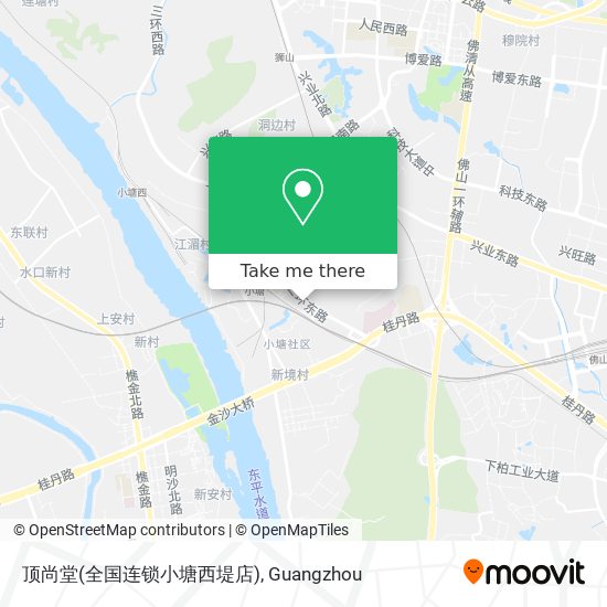 顶尚堂(全国连锁小塘西堤店) map