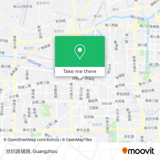 丝织路辅路 map