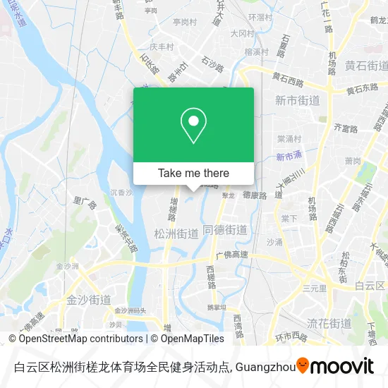 白云区松洲街槎龙体育场全民健身活动点 map