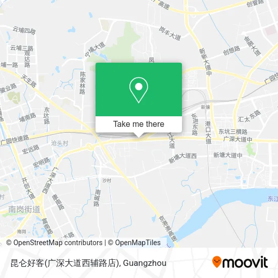 昆仑好客(广深大道西辅路店) map