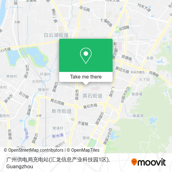 广州供电局充电站(汇龙信息产业科技园1区) map