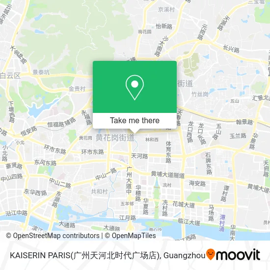 KAISERIN PARIS(广州天河北时代广场店) map