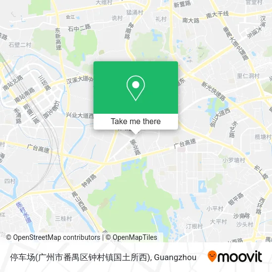 停车场(广州市番禺区钟村镇国土所西) map