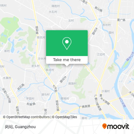 岗站 map