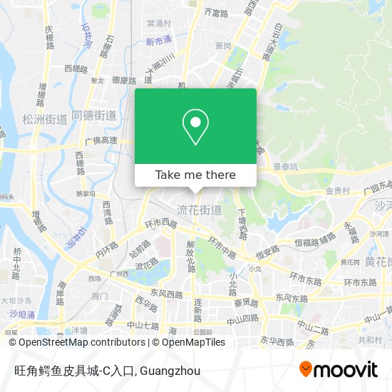 旺角鳄鱼皮具城-C入口 map