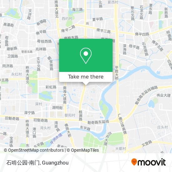 石啃公园-南门 map