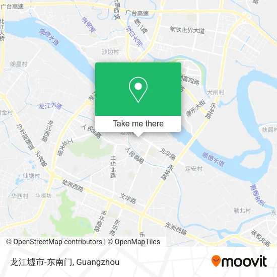 龙江墟市-东南门 map