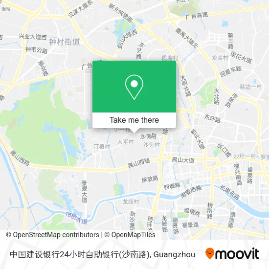 中国建设银行24小时自助银行(沙南路) map