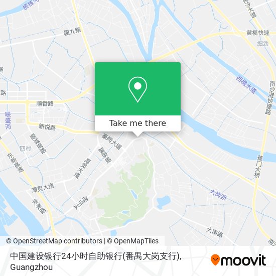 中国建设银行24小时自助银行(番禺大岗支行) map