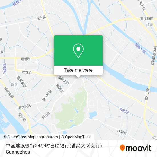 中国建设银行24小时自助银行(番禺大岗支行) map