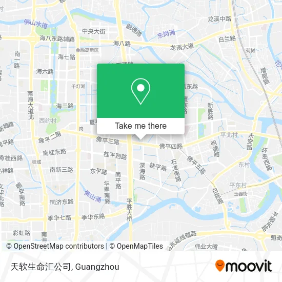 天软生命汇公司 map