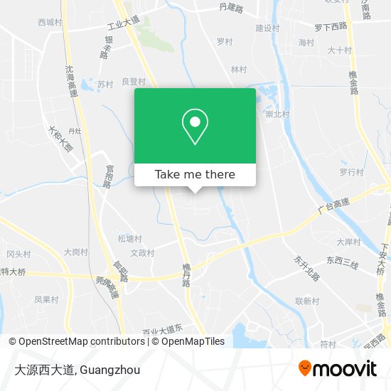 大源西大道 map