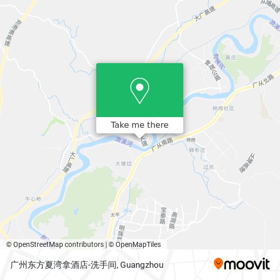 广州东方夏湾拿酒店-洗手间 map