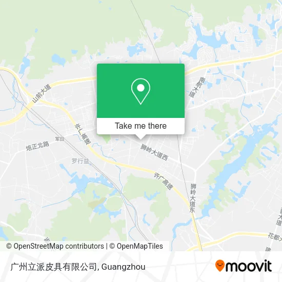 广州立派皮具有限公司 map