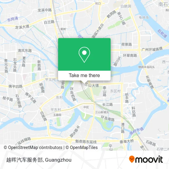 越晖汽车服务部 map