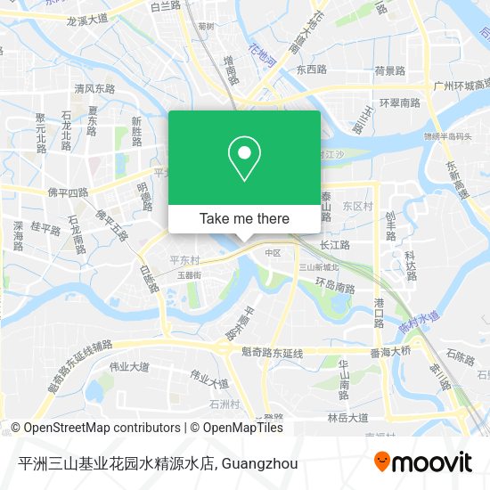 平洲三山基业花园水精源水店 map