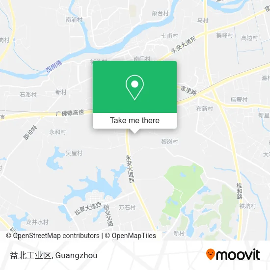 益北工业区 map