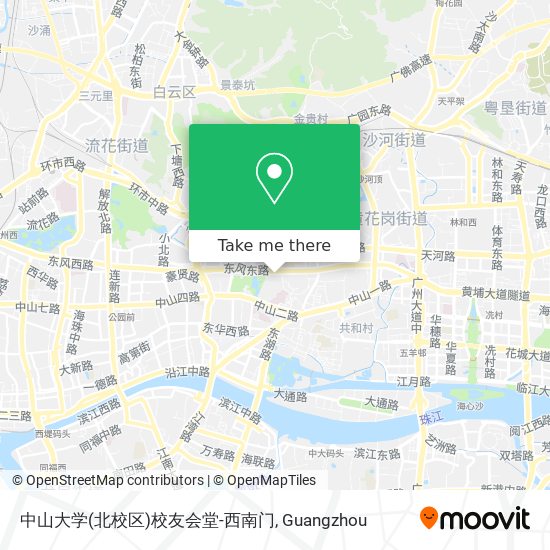 中山大学(北校区)校友会堂-西南门 map