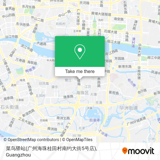 菜鸟驿站(广州海珠桂田村南约大街5号店) map