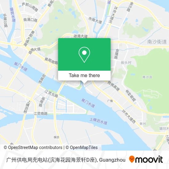 广州供电局充电站(滨海花园海景轩D座) map