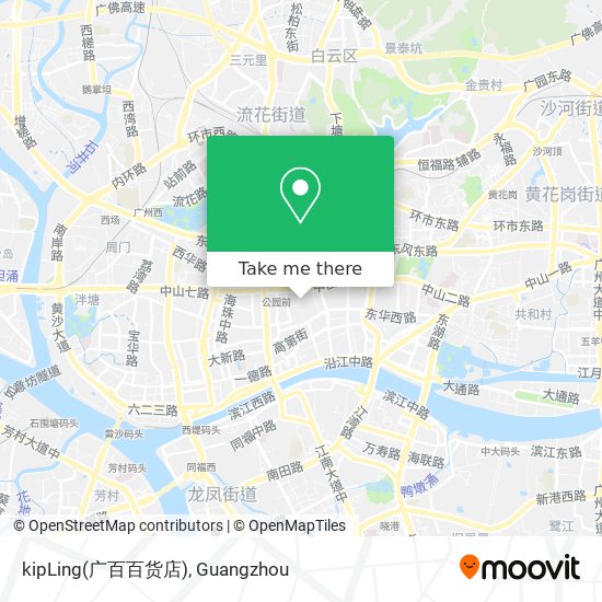 kipLing(广百百货店) map