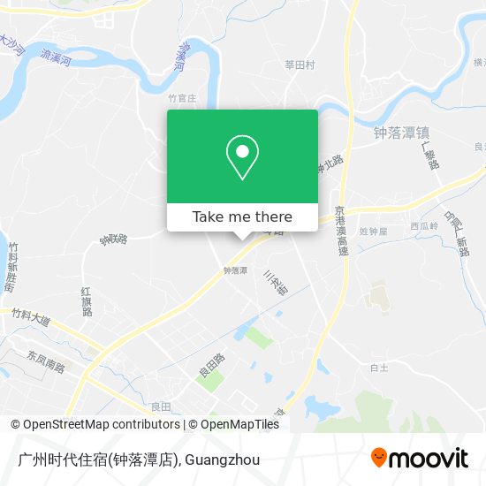 广州时代住宿(钟落潭店) map