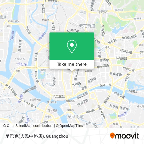 星巴克(人民中路店) map
