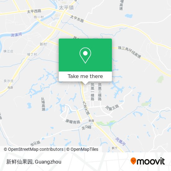 新鲜仙果园 map