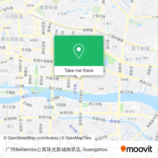 广州Bellamiss公寓珠光新城御景店 map