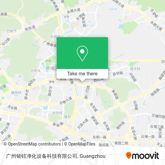 广州铭铉净化设备科技有限公司 map
