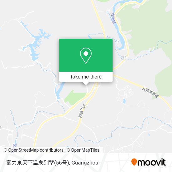 富力泉天下温泉别墅(56号) map