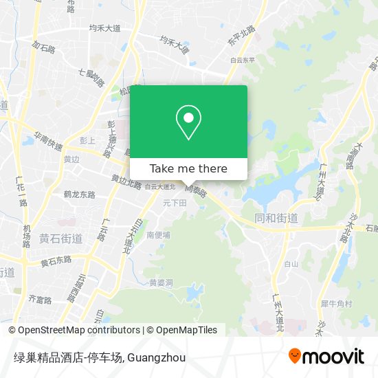 绿巢精品酒店-停车场 map