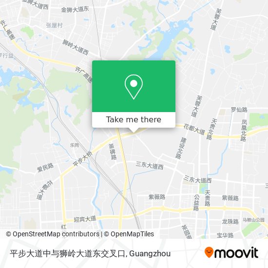 平步大道中与狮岭大道东交叉口 map