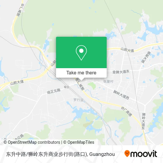 东升中路/狮岭东升商业步行街(路口) map