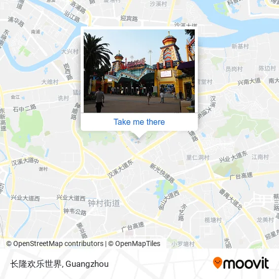 长隆欢乐世界 map