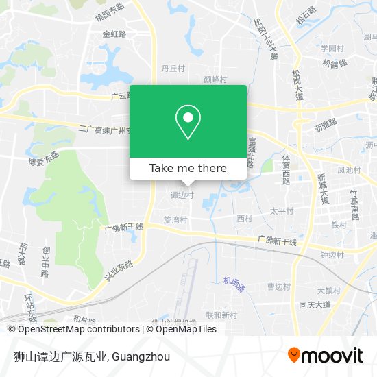 狮山谭边广源瓦业 map