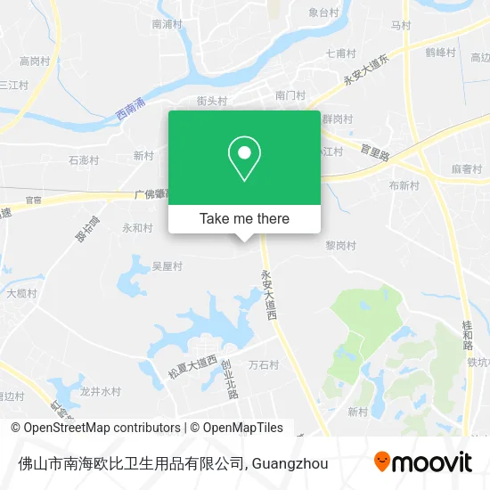 佛山市南海欧比卫生用品有限公司 map