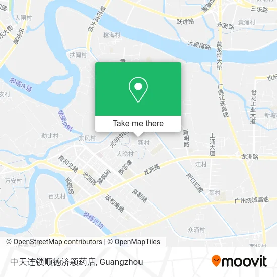 中天连锁顺德济颖药店 map