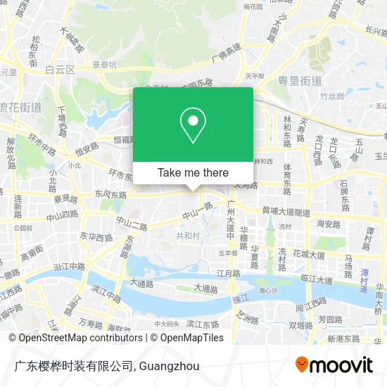 广东樱桦时装有限公司 map