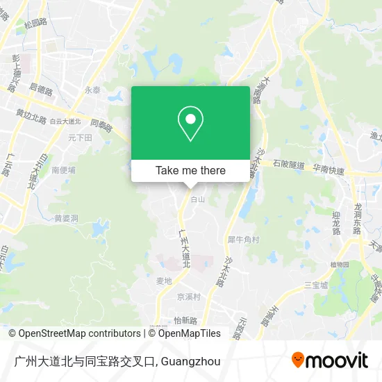 广州大道北与同宝路交叉口 map