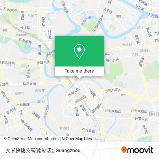 文景快捷公寓(南站店) map