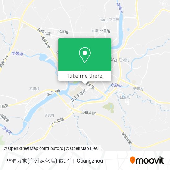 华润万家(广州从化店)-西北门 map