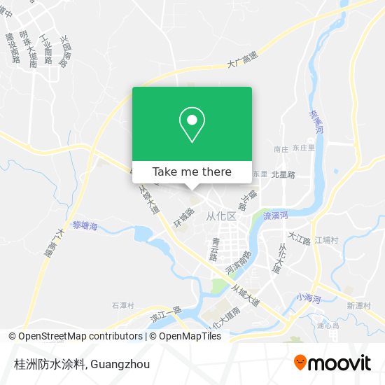 桂洲防水涂料 map