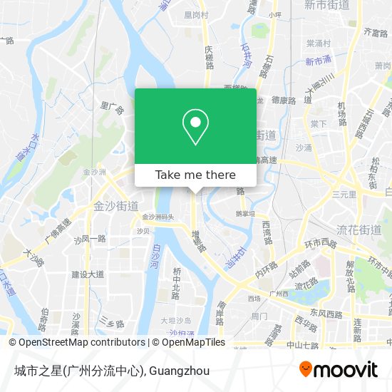 城市之星(广州分流中心) map