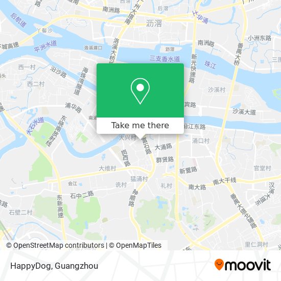 HappyDog map
