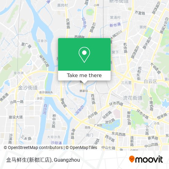 盒马鲜生(新都汇店) map