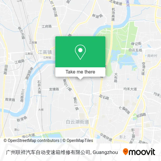 广州联祥汽车自动变速箱维修有限公司 map