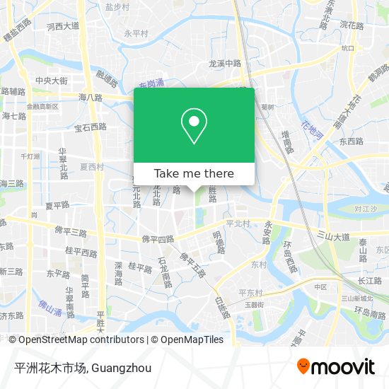 平洲花木市场 map