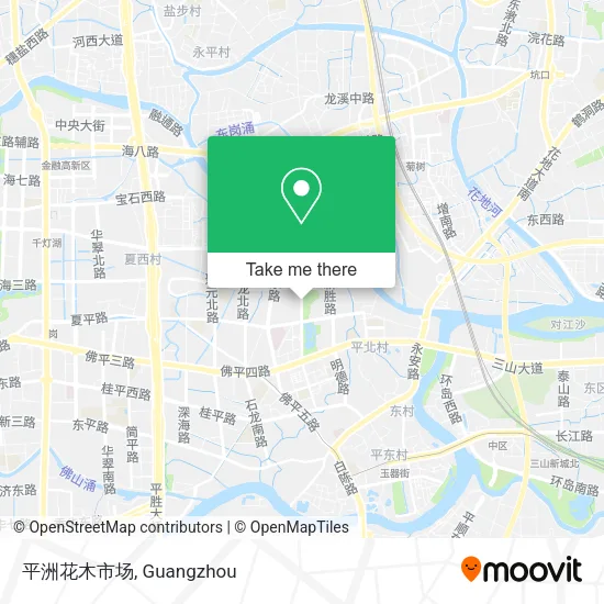 平洲花木市场 map