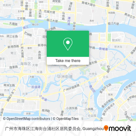 广州市海珠区江海街台涌社区居民委员会 map